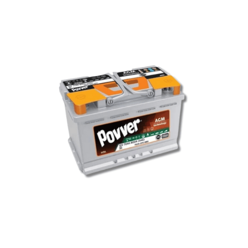 Povver 12V 60 Ah (Amper) AGM Akü